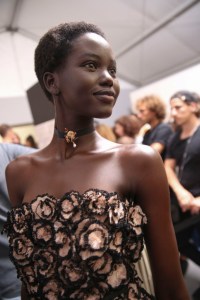Backstage at Christian Dior Couture Fall 2018