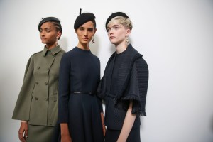 Backstage at Christian Dior Couture Fall 2018