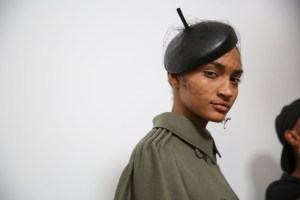 Backstage at Christian Dior Couture Fall 2018