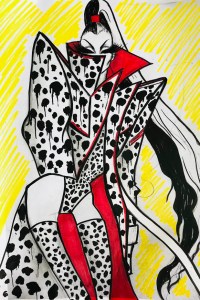 The Blonds’ sketch inspired by Cruella de Vil.