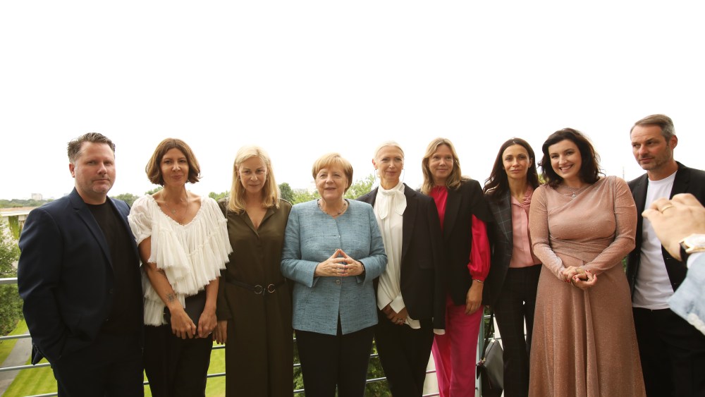 German Chancellor Angela Merkel Meets the Fashion Council Germany
