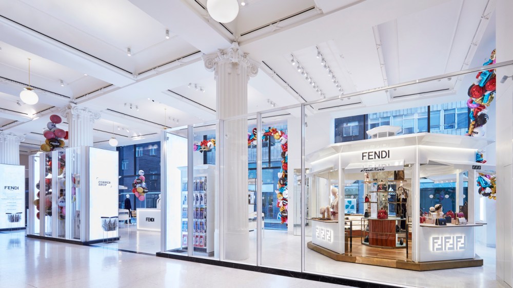 The Fendi Kiosk at Selfridges Corner Shop in London