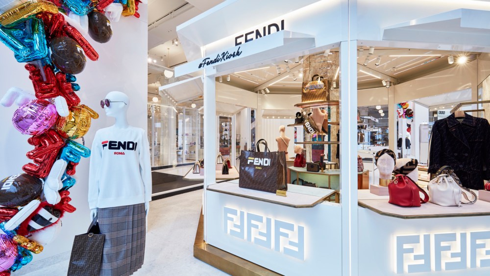 The Fendi Kiosk at Selfridges Corner Shop in London