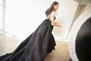 Backstage at Giambattista Valli Couture Fall 2018