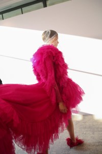 Backstage at Giambattista Valli Couture Fall 2018