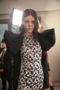 Backstage at Giambattista Valli Couture Fall 2018