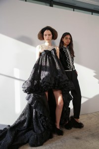 Backstage at Giambattista Valli Couture Fall 2018