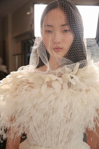 Backstage at Giambattista Valli Couture Fall 2018
