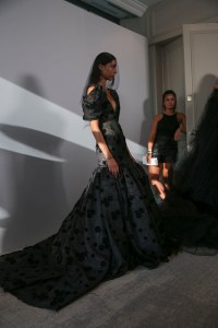 Backstage at Giambattista Valli Couture Fall 2018