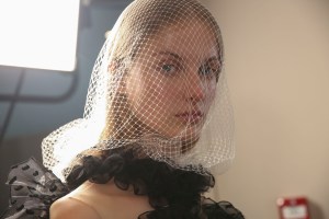 Backstage at Giambattista Valli Couture Fall 2018