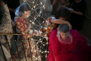 Backstage at Giambattista Valli Couture Fall 2018