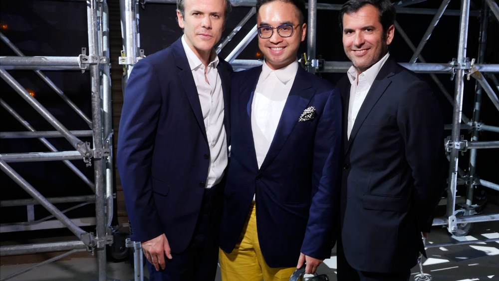 Guillaume Houzé, Adrian Cheng and Nicolas Houzé
