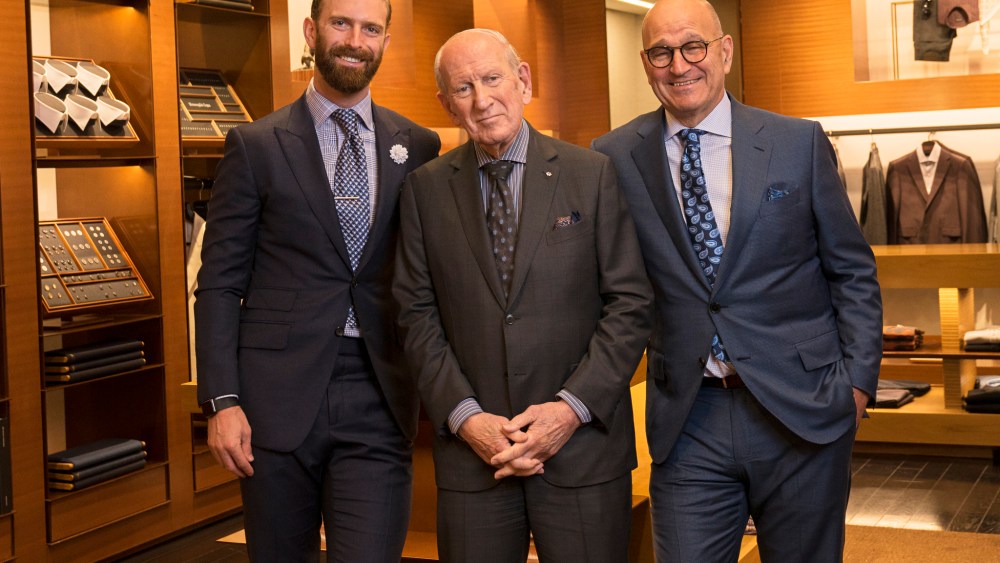 Three generations of retailers: Ian, Harry and Larry Rosen.