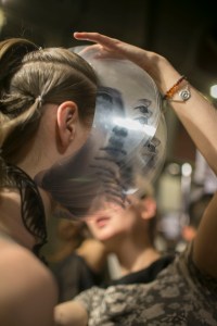 Backstage at Iris Van Herpen Couture Fall 2018