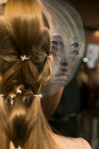 Backstage at Iris Van Herpen Couture Fall 2018
