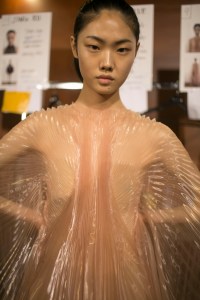 Backstage at Iris Van Herpen Couture Fall 2018