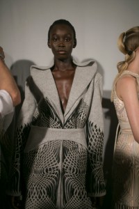 Backstage at Iris Van Herpen Couture Fall 2018