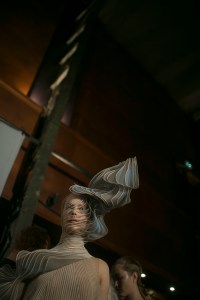 Backstage at Iris Van Herpen Couture Fall 2018