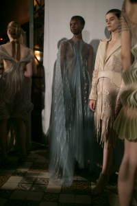 Backstage at Iris Van Herpen Couture Fall 2018