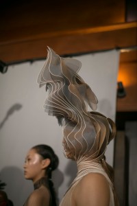 Backstage at Iris Van Herpen Couture Fall 2018
