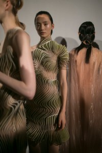 Backstage at Iris Van Herpen Couture Fall 2018