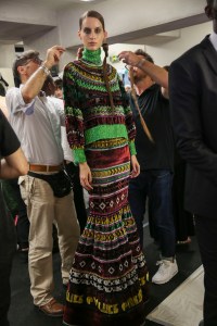 Backstage at Jean Paul Gaultier Couture Fall 2018