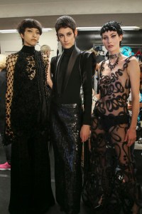Backstage at Jean Paul Gaultier Couture Fall 2018