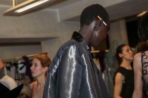 Backstage at Jean Paul Gaultier Couture Fall 2018