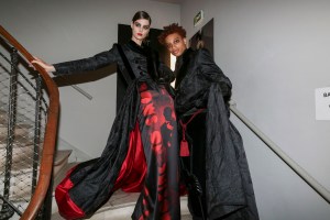 Backstage at Jean Paul Gaultier Couture Fall 2018