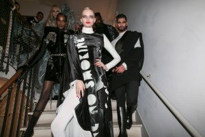Backstage at Jean Paul Gaultier Couture Fall 2018