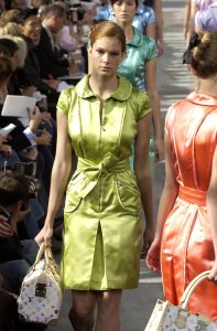A look from Louis Vuitton Spring 2003.
