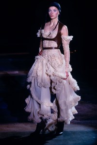 Alexander McQueen RTW Fall 2002 show in Paris.