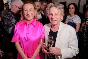 Miuccia Prada and Roman Polanski