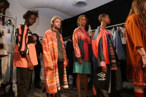 Backstage at N. Hoolywood Men's Spring 2019