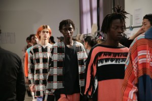 Backstage at N. Hoolywood Men's Spring 2019