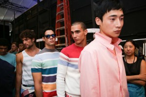 Backstage at Parke & Ronen Men's Spring 2019