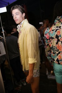 Backstage at Parke & Ronen Men's Spring 2019