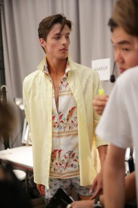 Backstage at Parke & Ronen Men's Spring 2019