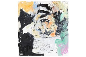 Georg Baselitz
Lehr nich ratte much wilm, 2013	
Oil on canvas	
118.5" H x 108.25" W