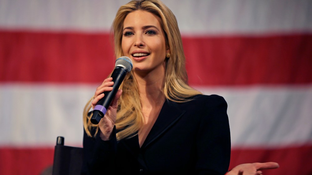 Ivanka Trump, daughter and advisor to President Donald Trump, speaks at an event on Tax Day, in Derry, N.H. to promote the recently passed tax cut packageIvanka Trump Taxes, Derry, USA - 17 Apr 2018