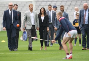 Prince Harry and Meghan Duchess of Sussex visit Croke Park, home of Ireland's largest sporting organisation, the Gaelic Athletic Association