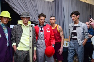 Backstage at Todd Snyder Men's Spring 2019
