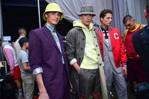 Backstage at Todd Snyder Men's Spring 2019