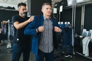 Behind-the-scenes of the new Van Heusen Flex campaign shoot with UFC fighter Stephen Thompson.