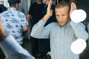 Behind-the-scenes of the new Van Heusen Flex campaign shoot with UFC fighter T.J. Dillashaw.