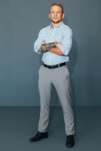Behind-the-scenes of the new Van Heusen Flex campaign shoot with UFC fighter T.J. Dillashaw.
