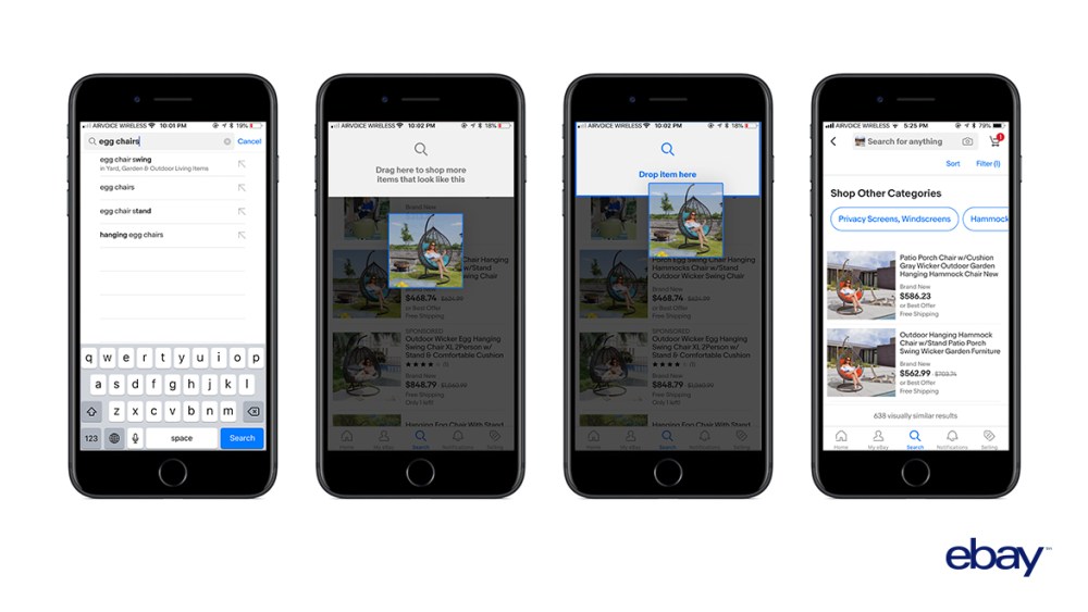 EBay Visual Shopping Gets Drag-and-Drop Photo Search