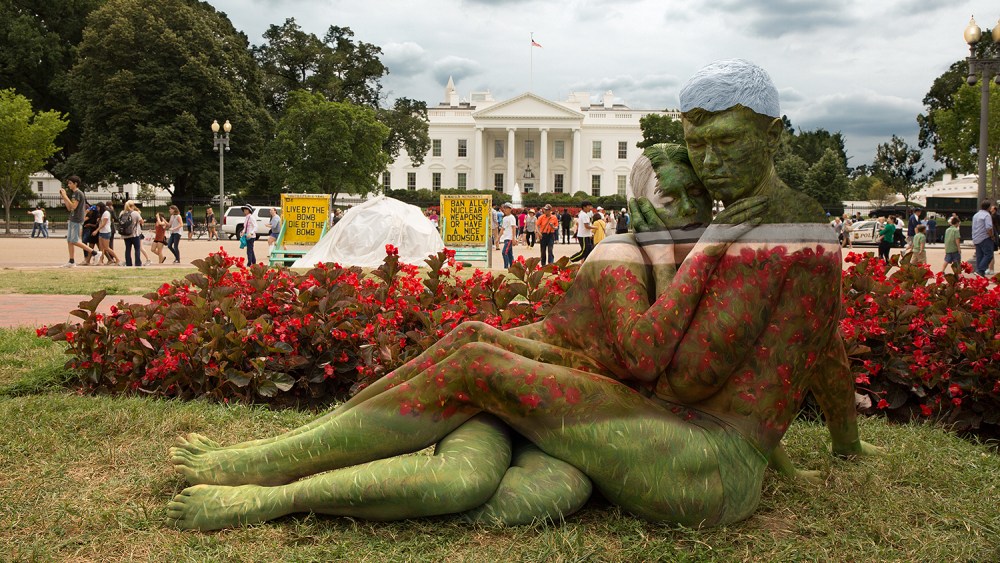 "White House Embrace" by Trina Merry