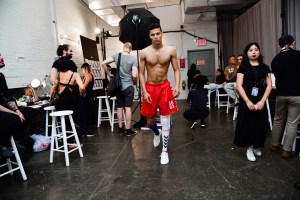 Backstage at Willy Chavarria Men's Spring 2019