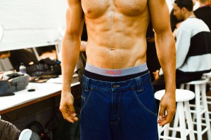 Backstage at Willy Chavarria Men's Spring 2019